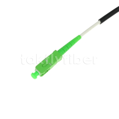 CPR Dca با گواهینامه 4.5mm Double Shealth Fiber Optic Patchcord SM G657AB3 LSZH ژاکت سیاه SCAPC به LCAPC