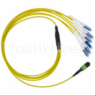 سیم پیچ MPO-CS دوامدار برای شبکه های مخابراتی، از دست دادن تعامل ≤0.3dB قطر فیبر 50/125