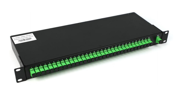 1260-1560nm SM PLC 1 × N و 2 × N Splitter Rack Mount فیبر نوری PLC Splitter