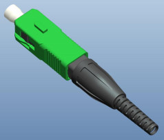SC UPC/APC Type Fast Fiber Optic Connector تکنولوژی جاسازی شده مکانیکی با قطر فیبر 125μm 652 657