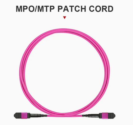 سیم پیچ فیبر نوری انعطاف پذیر MPO / MTP 12 فیبر -20C- 70C برای محیط های مختلف