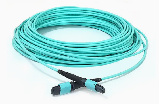 8/12/24core 2m-50m تراکم بالا PVC/LSZH UL گواهینامه زنانه/ مردانه MPO-MPO Sm Om3 Om4 Om5