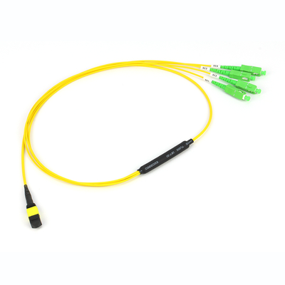 12/24/48/96/144 هسته های LC SC FC MPO MTP کابل تخته پرنده فیبر نوری Patchcord