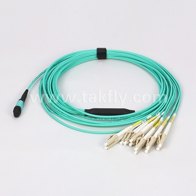 12/24/48/96/144 هسته های LC SC FC MPO MTP کابل تخته پرنده فیبر نوری Patchcord