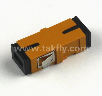تطابق با RoHS FTTH SC Simplex Duplex Fiber Optic Adapter دمای عملیاتی -40- 85C از دست دادن بازگشت ≥45dB