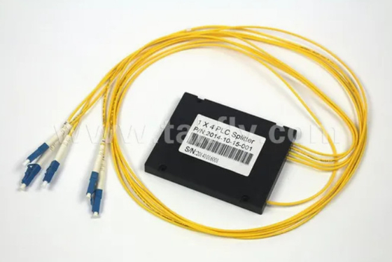 کمپکت Gpon Epon 1X4 SC APC ABS FTTX فیبر نوری PLC Splitter با تحمل دمای -40- 85C