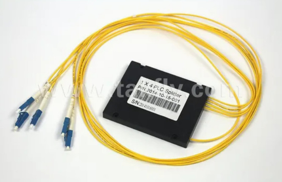 کمپکت Gpon Epon 1X4 SC APC ABS FTTX فیبر نوری PLC Splitter با تحمل دمای -40- 85C