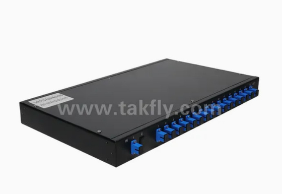 Gpon Epon 32 بندر قفسه نصب فیبر نوری Splitter Sc/APC کانکتور قابلیت اطمینان و ثبات بالا