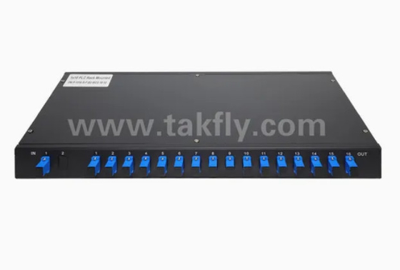 Gpon Epon 32 بندر قفسه نصب فیبر نوری Splitter Sc/APC کانکتور قابلیت اطمینان و ثبات بالا