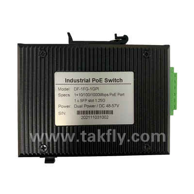 سوئیچ صنعتی گیگابیت POE با 1 پورت SFP و نصب DIN-Rail