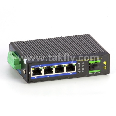سوئیچ صنعتی POE اترنت 4 پورت گیگابیت با SFP