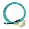 کابل بریک‌اوت 24 هسته‌ای MPO-LC OM4 برای مراکز داده 40G QSFP