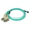 کابل بریک‌اوت 24 هسته‌ای MPO-LC OM4 برای مراکز داده 40G QSFP