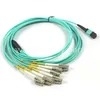 OM3 SC فیبر نوری Pigtail Multimode Duplex PVC پوشه