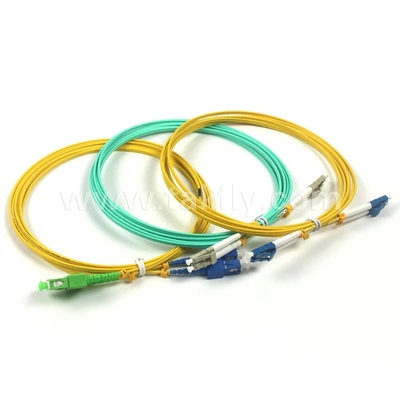 SC-SC Single Mode Duplex Fiber Optic Patch Cable 0.9mm-3.0mm کابل پیچ فیبر نوری تک حالت 0.9mm-3.0mm