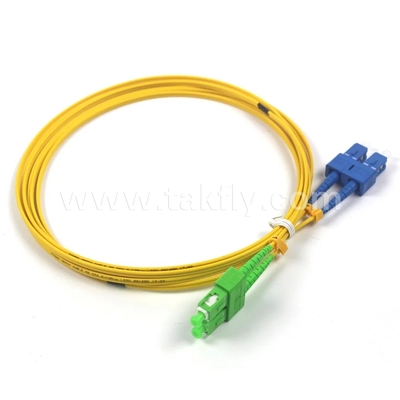 SC-SC Single Mode Duplex Fiber Optic Patch Cable 0.9mm-3.0mm کابل پیچ فیبر نوری تک حالت 0.9mm-3.0mm