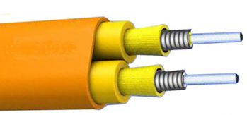 Flat Duplex Armored Optical Cable  2000M LSZH/PVC