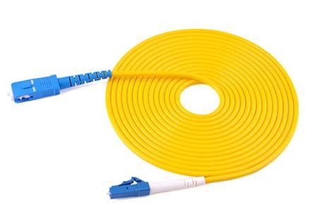 LC-SC Simplex Fiber Optic Patch Cord PVC/LSZH/TPU SM/MM