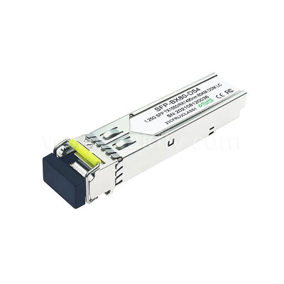 SFP 1.25gbps 80km LC Reach Tx1490nm/Rx1550nm دو جهت گیرنده نوری برای مرکز داده FTTX