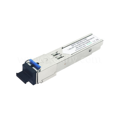 SFP Optical Transceiver Module 1.25Gbps 20KM SC دو طرفه برای مرکز داده FTTH FTTX