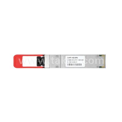 ماژول فرستنده و گیرنده نوری QSFP 40 گیگابیت بر ثانیه CWDM 40 کیلومتر برای مرکز داده FTTH FTTX