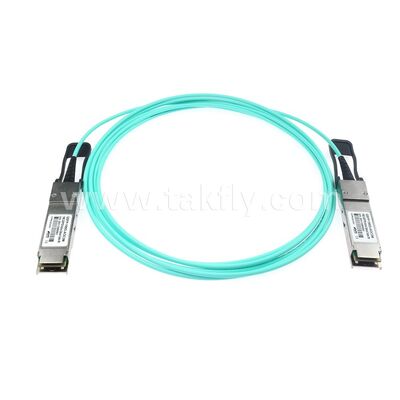 کابل های نوری فعال AOC فیبر 100Gbps QSFP28 به QSFP28 برای مرکز داده FTTH FTTX