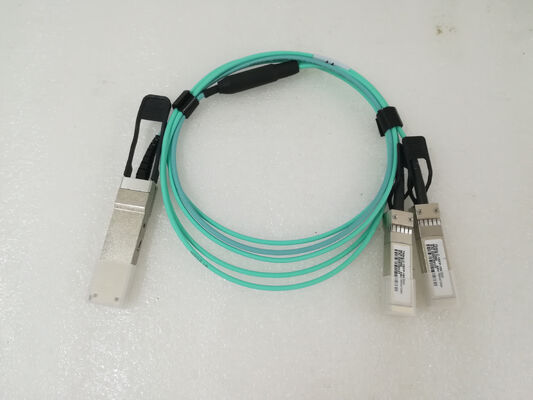 کابل های نوری فعال فیبر AOC 40G QSFP+ 2x10 SFP+ برای مراکز داده