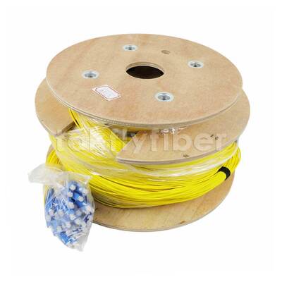 48 Cores G657A OS2 Pre-terminated Breakout Cable Fanout Pigtail with Customized Length for FTTH Data Center (کابل شکستن از قبل به پایان رسیدگی)