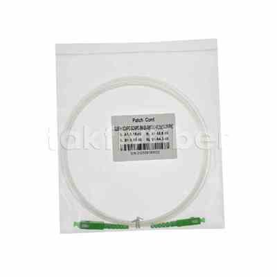 FTTH 2.0*3.0mm Transparent Invisible Indoor Fiber Optic Patchcord SCAPC to SCAPC with G657A Fiber
