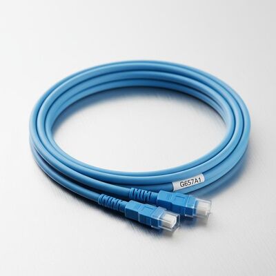 Uniboot Duplex Fiber Optic Patchcord قطر 2.0mm با فیبر G657A1 و LSZH Jacket LC PC Connector