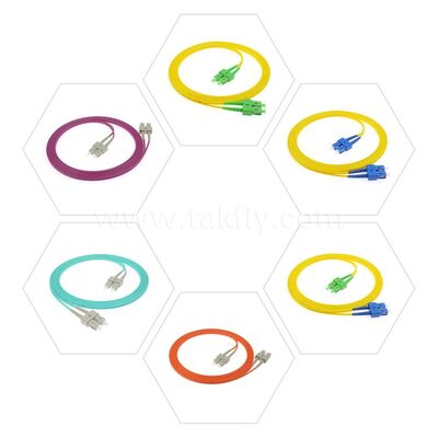 فیبر نوری Patchcord LC/Sc/FC/St Single-Mode/Multimode Upc/APC Simplex/Duplex Jumper برای مرکز داده FTTH مخابرات