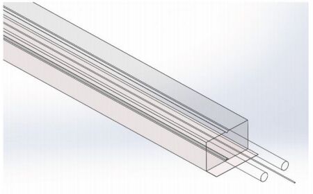 قطره FTTH صاف خود چسبنده شفاف GJXFH SM G657A2 یا SM G657AB3