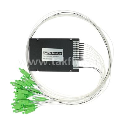 ماژول ABS فیبر نوری DWDM 8+1 کانال MUX+DEMUX برای مرکز داده مخابرات 5G