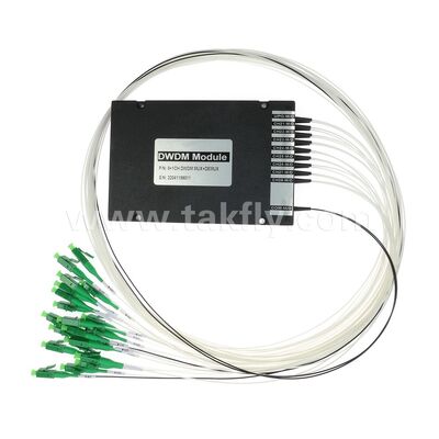 ماژول ABS فیبر نوری DWDM 8+1 کانال MUX+DEMUX برای مرکز داده مخابرات 5G