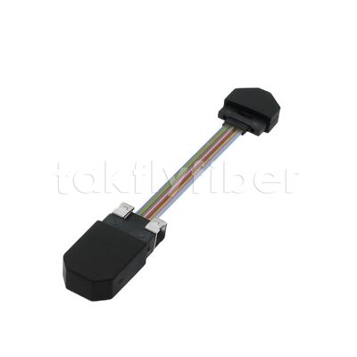 کابل پچ فیبر نوری MT-MT کم اتلاف با طراحی نوع روبانی برای ماژول‌های نوری موازی QSFP28 و سایر ماژول‌های نوری موازی