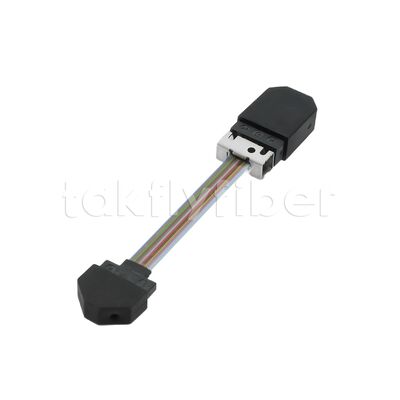 کابل پچ فیبر نوری MT-MT کم اتلاف با طراحی نوع روبانی برای ماژول‌های نوری موازی QSFP28 و سایر ماژول‌های نوری موازی
