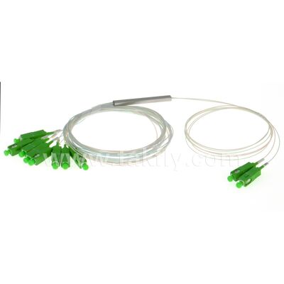 فیبر نوری PLC Splitter 2 * N لوله فولادی SC APC/UPC 0.9mm برای مرکز داده های مخابرات FTTX