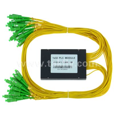 PLC Splitter ABS box 1xN SC APC/UPC فیبر نوری برای مرکز داده های Fttx Telecom