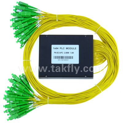 PLC Splitter ABS box 1xN SC APC/UPC فیبر نوری برای مرکز داده های Fttx Telecom