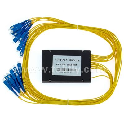 PLC Splitter ABS box 1xN SC APC/UPC فیبر نوری برای مرکز داده های Fttx Telecom