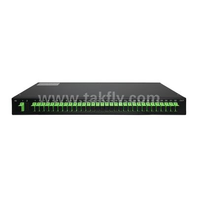 فیبر نوری PLC Splitter Rack Mount Single Mode G657A SC APC/UPC برای مرکز داده های مخابراتی FTTx