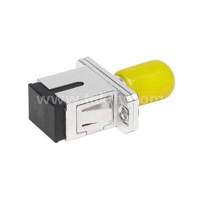 کوپلر ST-SC آداپتور هیبریدی فلزی سیمپلکس زن/ماده فیبر نوری برای مرکز داده Telecom FTTX