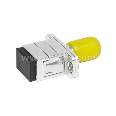 کوپلر ST-SC آداپتور هیبریدی فلزی سیمپلکس زن/ماده فیبر نوری برای مرکز داده Telecom FTTX