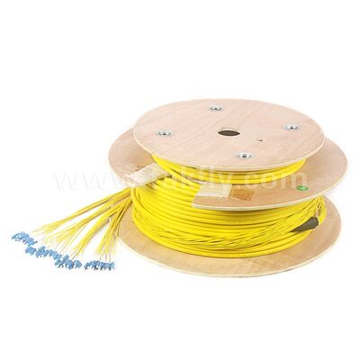 پیش از اتمام Patchcord 48Cores LC-LC فیبر نوری Breakout Drop Cable برای مرکز داده های مخابراتی