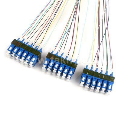 سیم های پچ فیبر نوری 36Cores SC-SC پیش پایان یافته Breakout Patchcord برای مرکز داده های مخابراتی