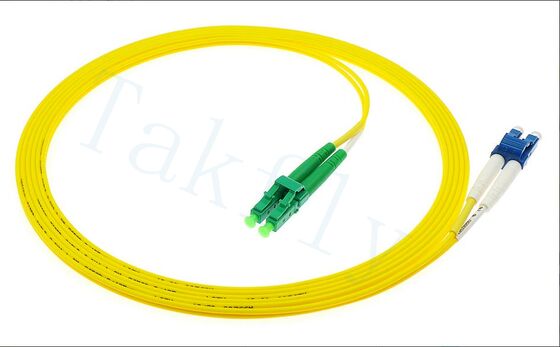 سیم پیچ فیبر نوری LC-LC با اتصال فشرده و فشرده و از دست دادن ورودی کم برای شبکه قابل اعتماد