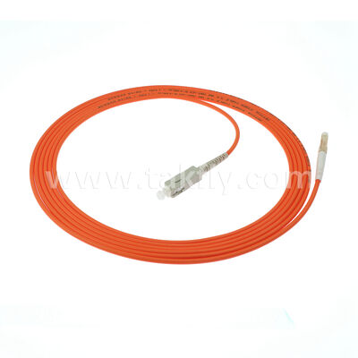 LC-SC Patch Cord SingleMode / Multimode، Simplex & Duplex (1 هسته 2 هسته) کابل پرتاب فیبر نوری