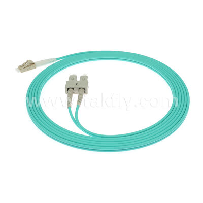 LC-SC Patch Cord SingleMode / Multimode، Simplex & Duplex (1 هسته 2 هسته) کابل پرتاب فیبر نوری