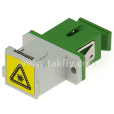 آداپتور فیبر نوری SC Zirconia Sleeve با گزینه Duplex و پیکربندی بدون فلنج