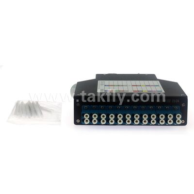 1U Front-Access Rackmount ODF with 2 Splice Trays and 12-48 Core Capacity